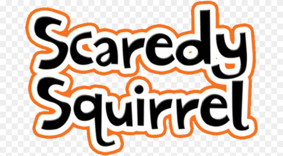 Free Download Scaredy Squirrel Logo Clipart Scaredy Squirrel Logo, Sticker, Text, Animal, Bear Png