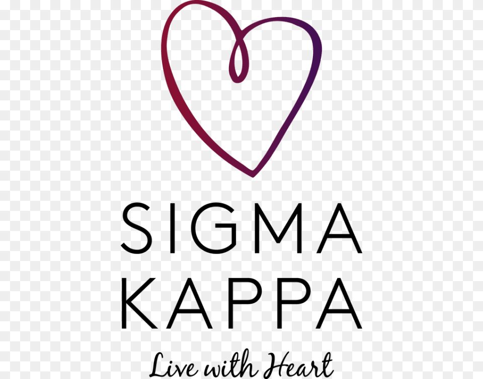Sigma Kappa Live With Heart Sigma Kappa Live With Heart Free Png Download