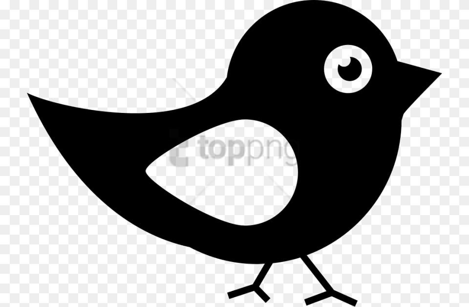 Download Singing Birdblack And White Clipart Bird Singing, Animal, Blackbird, Stencil, Fish Free Transparent Png