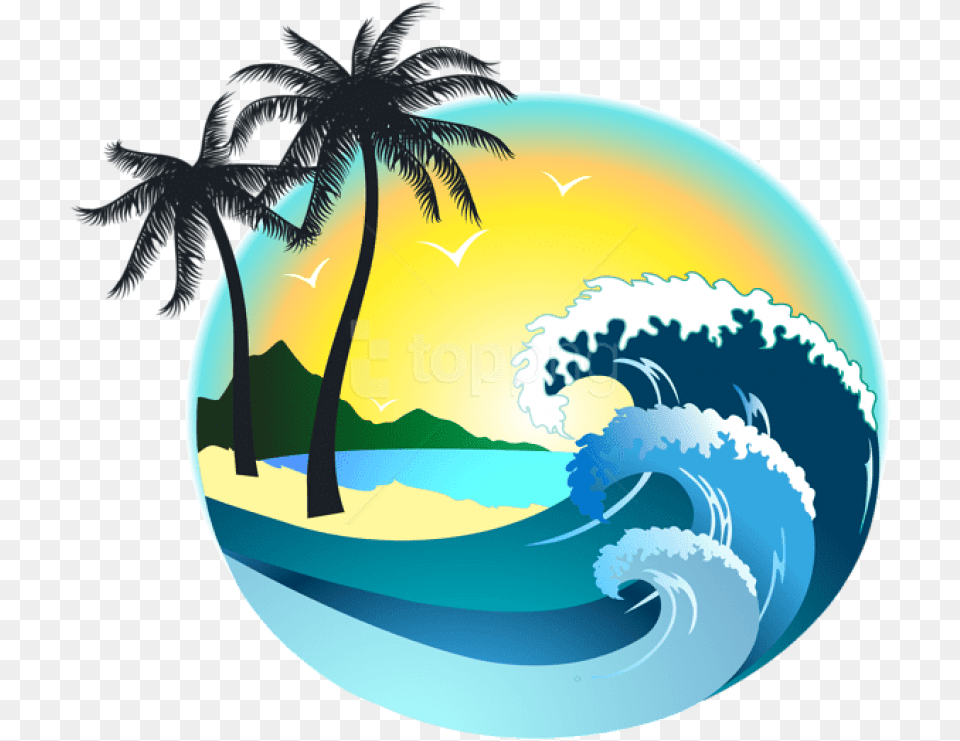 Summer Sea Decor Clipart Photo Beach Wave Wave Clipart, Sphere, Nature, Outdoors, Water Free Png Download