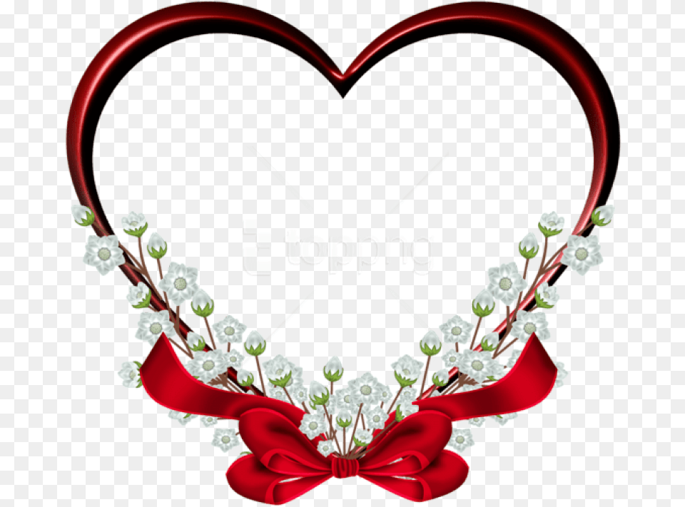 Download Red Heart Frame Decor Format Love Hd, Accessories, Jewelry, Festival, Hanukkah Menorah Free Transparent Png