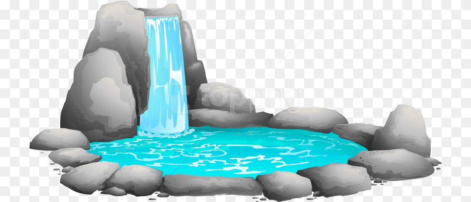 Download Waterfall Clipart Photo Images Waterfall Clipart, Outdoors, Ice, Nature, Water Free Png