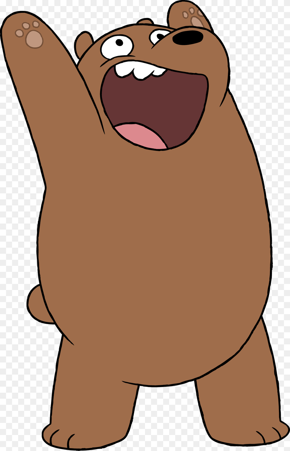 Download We Bare Bears Grizzly Clipart Polar Bear We Bear Bears Grizz, Animal, Fish, Sea Life, Shark Free Png