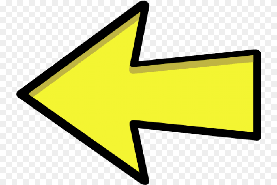 Yellow Right Arrow Transparent Arrow Yellow, Arrowhead, Weapon, Symbol Free Png Download