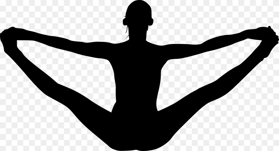 Free Download Yoga Silhouette, Gray Png Image