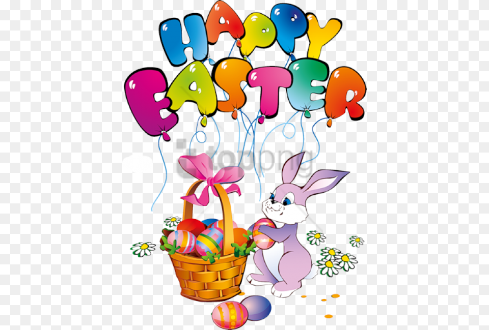 Easter Bunny Happy Easter Image With Transparent Happy Easter, People, Person, Balloon Free Png