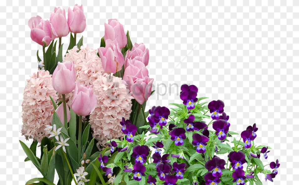 Free Easter Flowers Image With Transparent Easter Flowers On Transparent Background, Flower, Flower Arrangement, Flower Bouquet, Plant Png