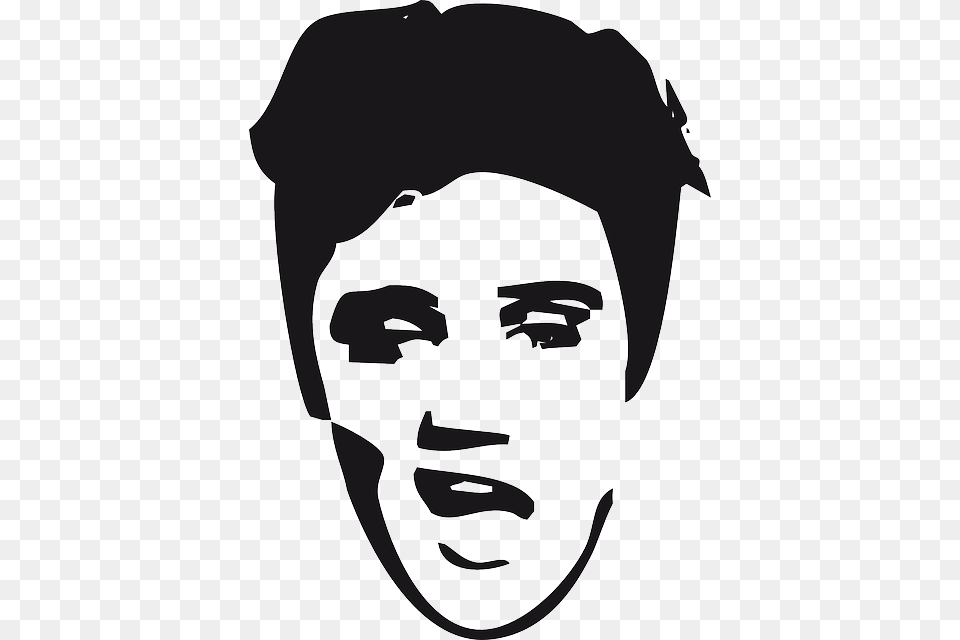 Elvis Elvis, Stencil, Photography, Face, Head Free Transparent Png