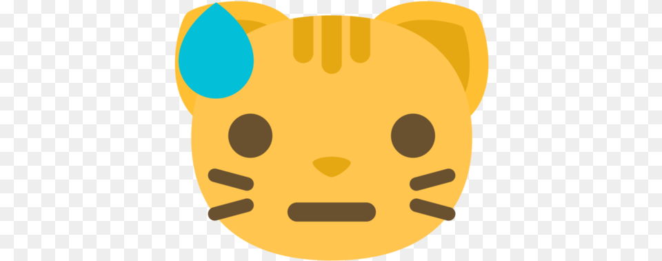 Emoji Cat Face Sweat With Emoji, Plush, Toy, Piggy Bank Free Png
