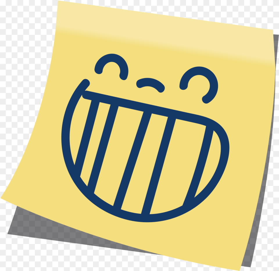 Free Emoji Post It Laugh With Transparent Background Risata, Logo, Text Png