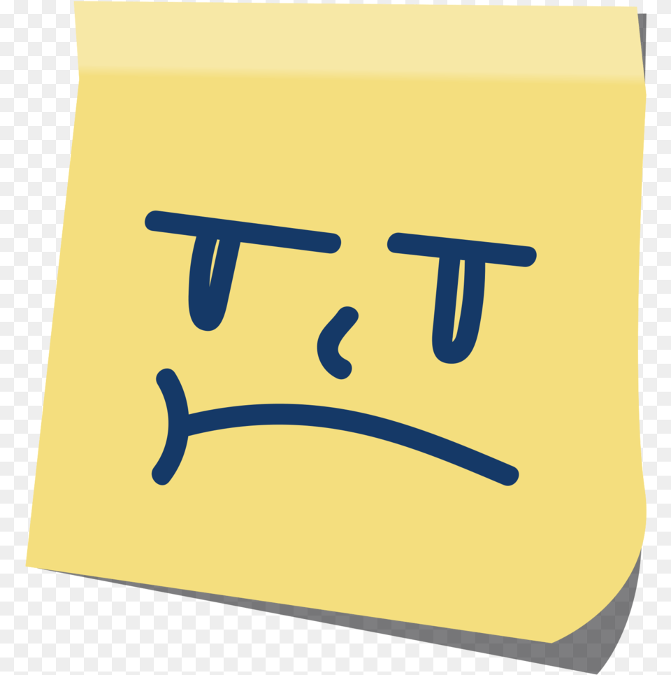 Free Emoji Post It Smirk With Horizontal, Text, Blackboard, Number, Symbol Png Image