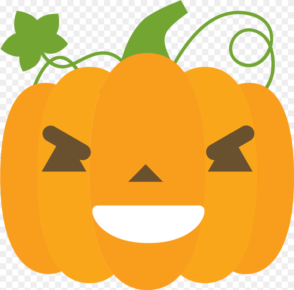 Emoji Pumpkin Evil Happy, Food, Plant, Produce, Vegetable Free Transparent Png