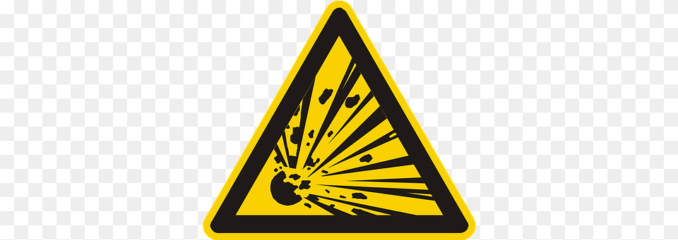Free Explosion Bomb Vectors Explosion Danger, Sign, Symbol, Triangle, Road Sign Png Image