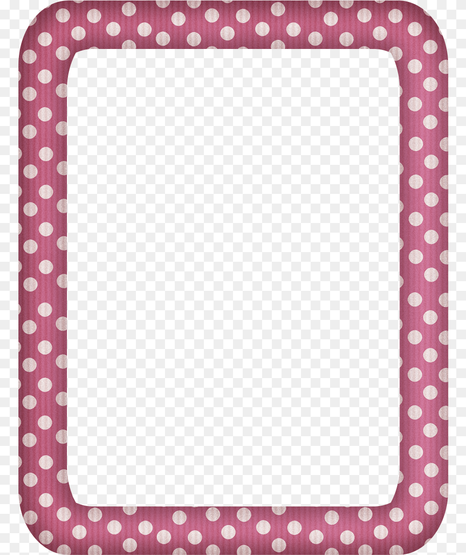 Faded Pink Polka Rectangle Digi Scrapbook Frame Clip Art, Home Decor, Blackboard, Pattern, Rug Free Png