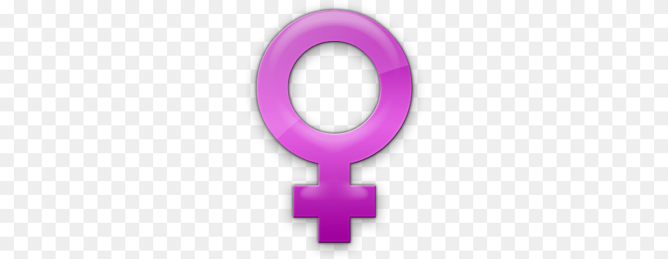 Female Symbol Female Symbol In, Purple, Disk, Text Free Png