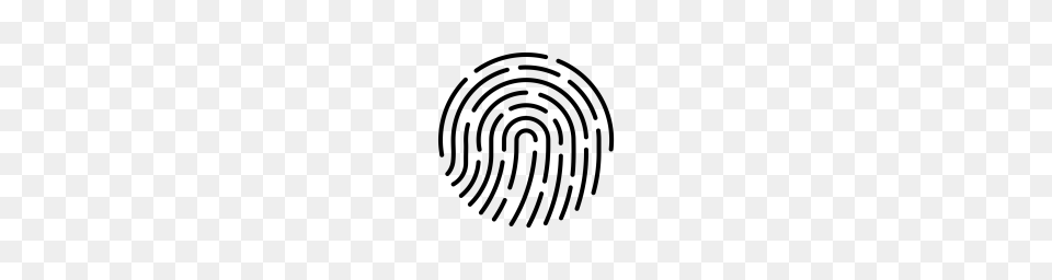 Fingerprint Biometric Forensic Science Threat Hacker, Gray Free Png Download