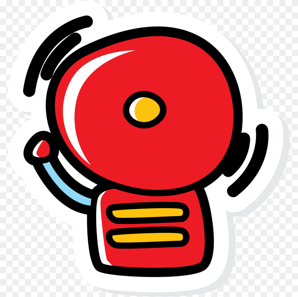 Fireman Bell With Background Dot, Ammunition, Grenade, Weapon, Robot Free Transparent Png