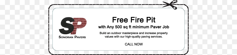 Firepit With Any 500 Sq Ft Minimum Paver Job Square Foot, Paper, Text, White Board Free Png