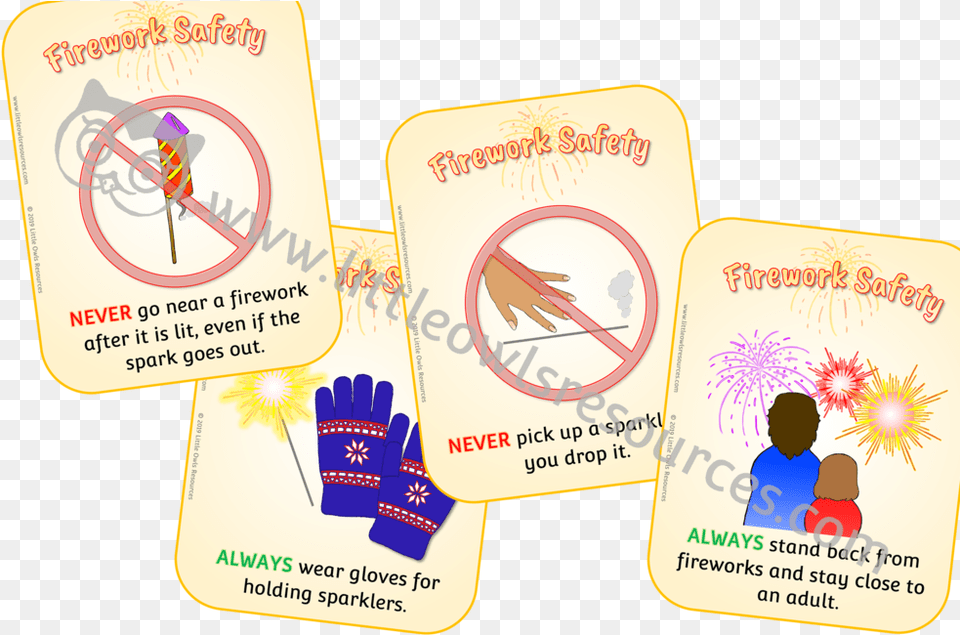Firework Safety Cards Printable Early Yearsey Eyfs Label, Text, Person, Advertisement, Poster Free Transparent Png