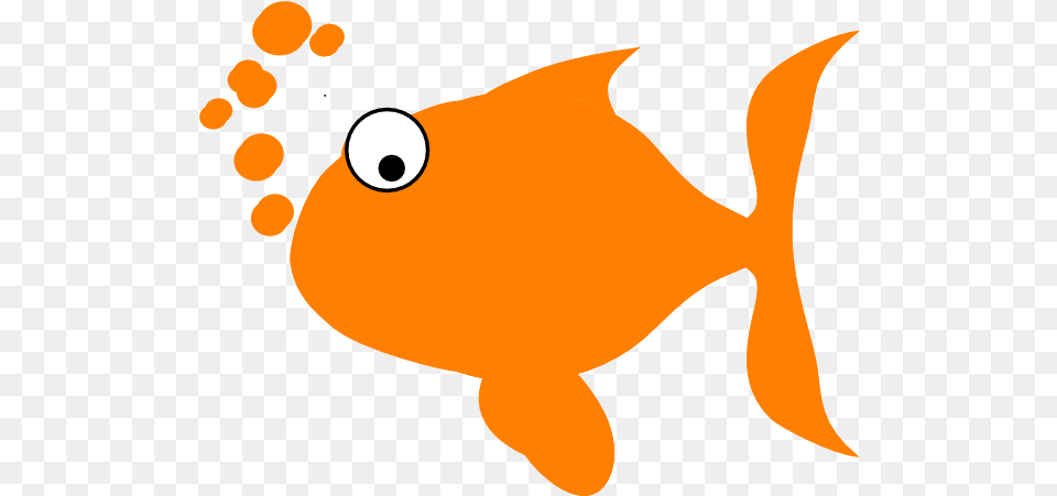 Fish Clipart Transparent Background Clip Orange Fish Clipart, Animal, Sea Life, Goldfish, Shark Free Png Download