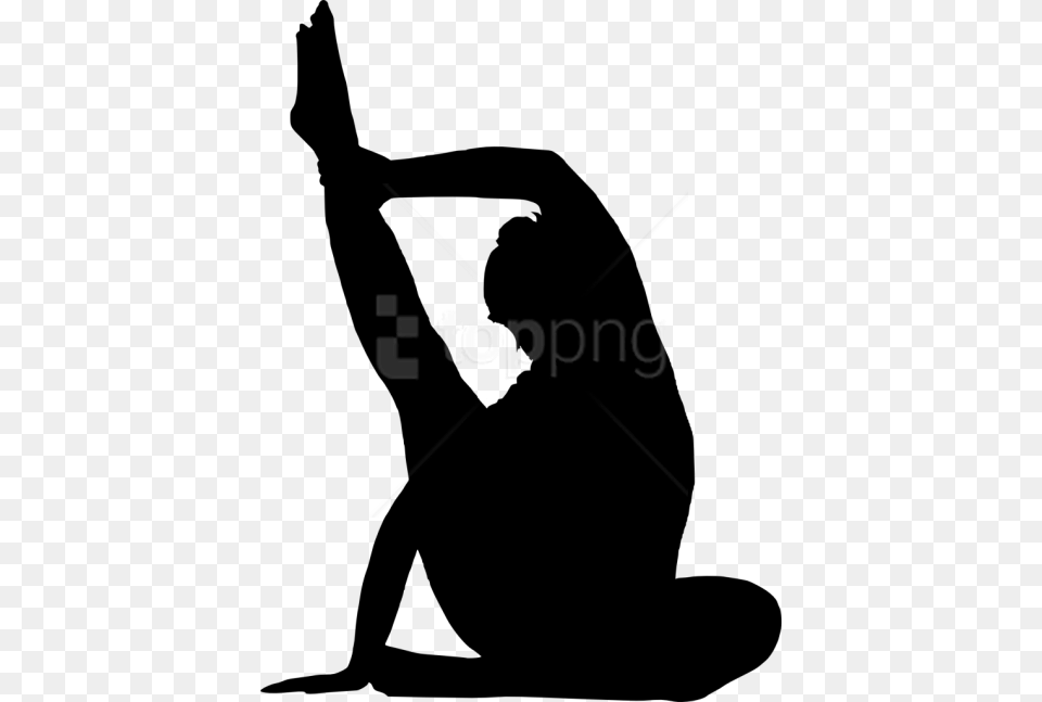 Fitness Silhouette Silhouette Gym, Kneeling, Person, Adult, Female Free Png