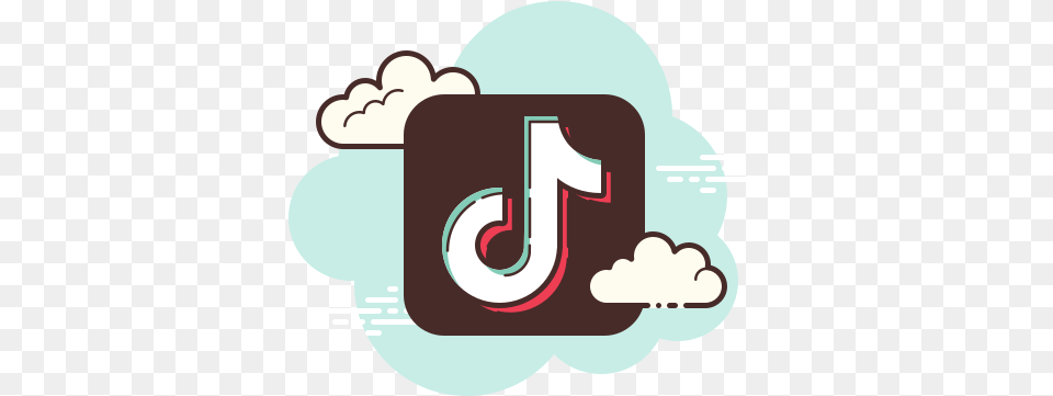 Flat Tiktok Icon Of Cloud Available For Download In Pokemon Go Icon Aesthetic, Number, Symbol, Text Free Transparent Png