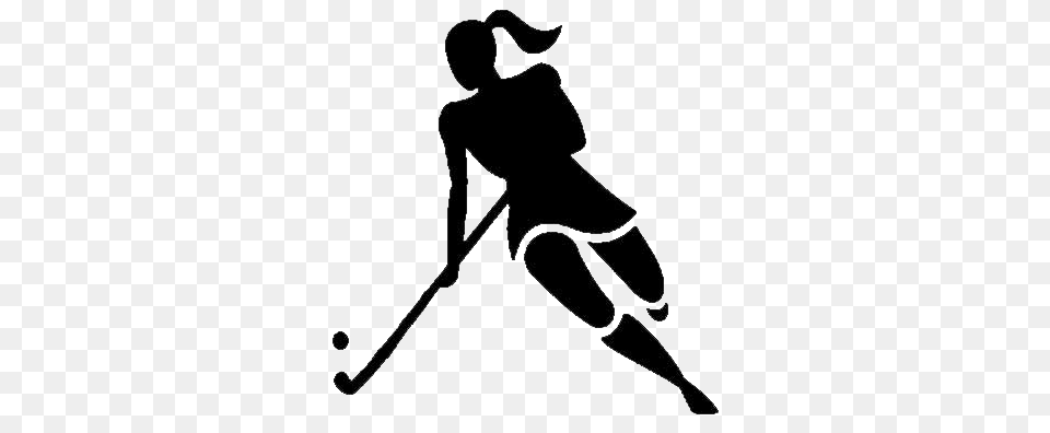 Floor Hockey Clipart, People, Person, Stencil Free Png Download