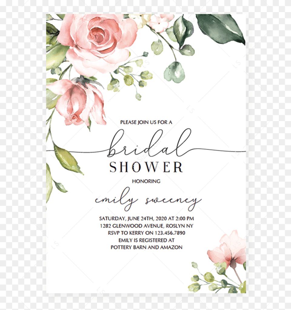 Free Floral Baby Shower Invitation Template, Advertisement, Envelope, Flower, Greeting Card Png Image