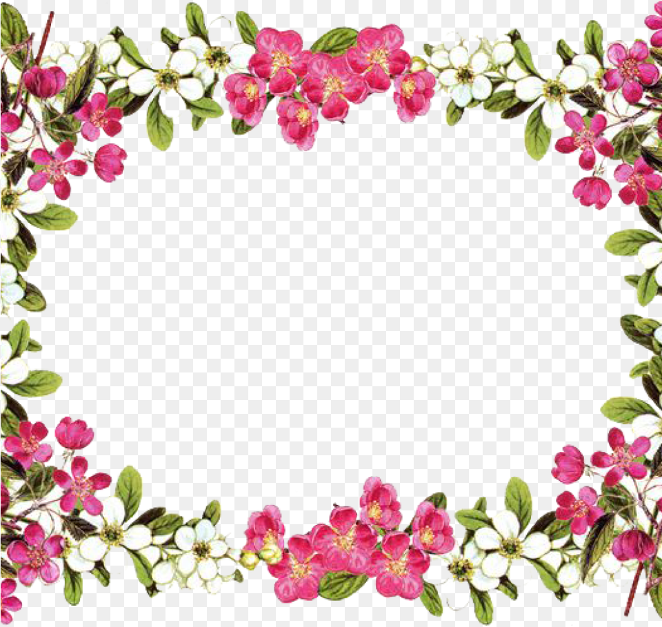 Free Flower Borders Svg Free Library Techflourish Collections Transparent Flower Border, Art, Floral Design, Flower Arrangement, Graphics Png Image
