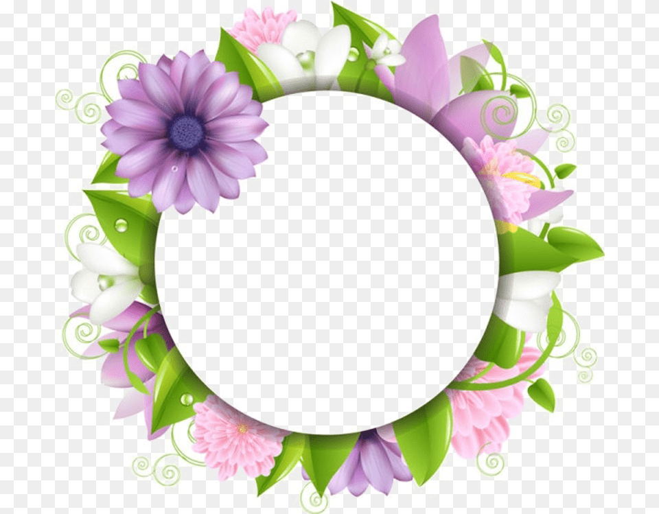 Free Flower Clipart Background Images Vector Flower Background Design, Plant, Wreath Png Image