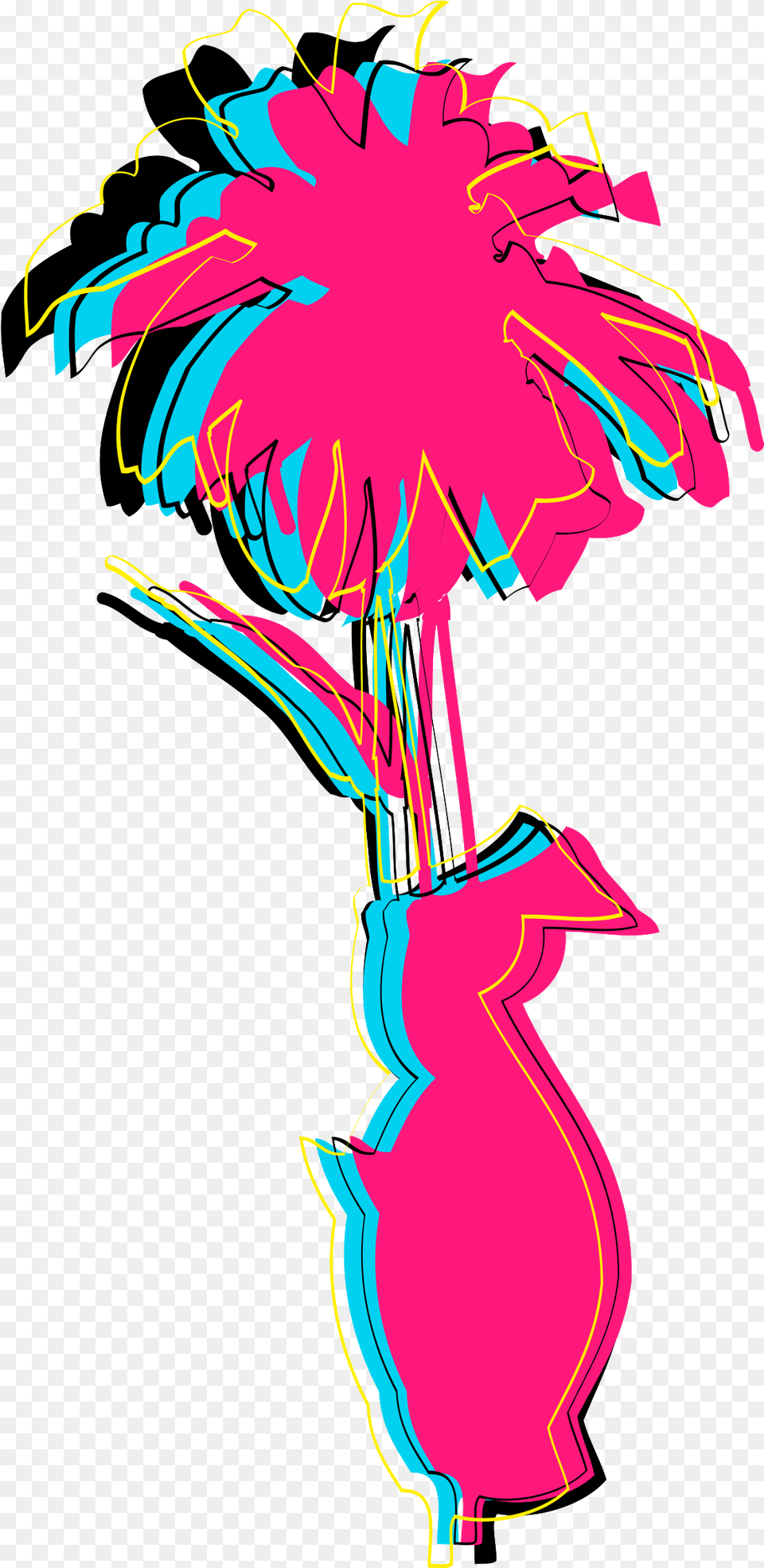 Flower Grunge Graffiti With Transparent Sketch, Art, Graphics, Light, Person Free Png