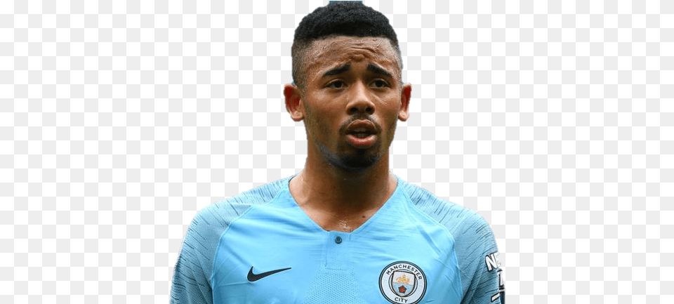 Football Player Gabriel Jesus Manchester, Shirt, Body Part, Clothing, Face Free Png Download