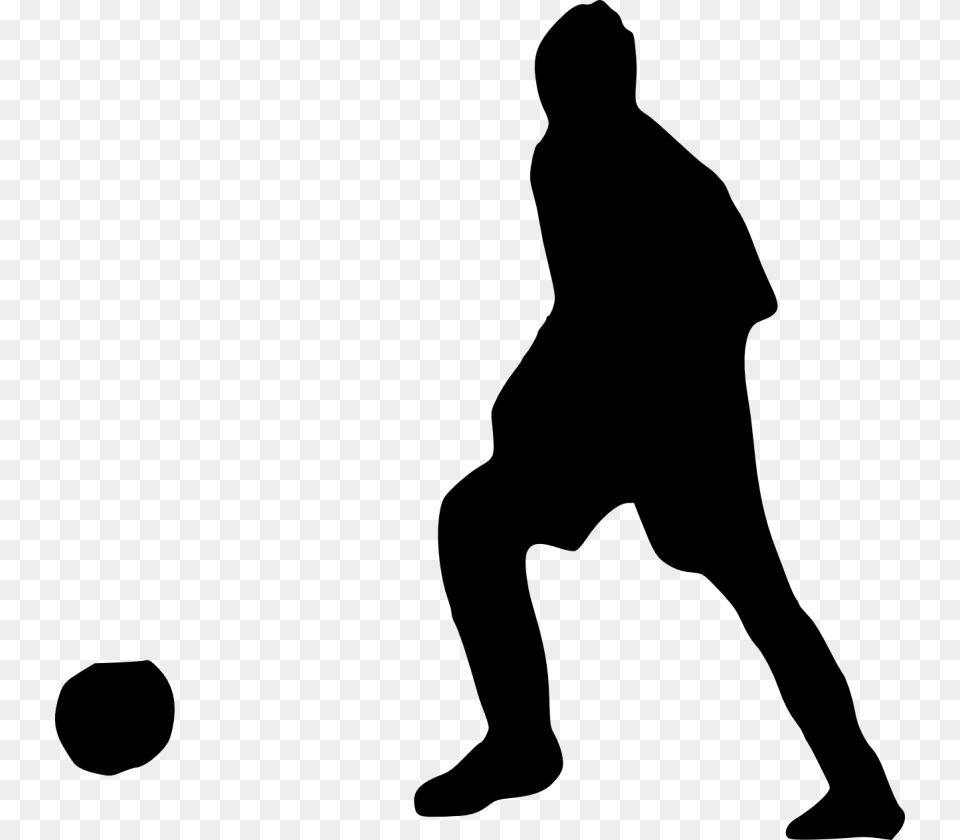 Free Football Player Silhouette Clipart Silhouette, Adult, Male, Man, Person Png