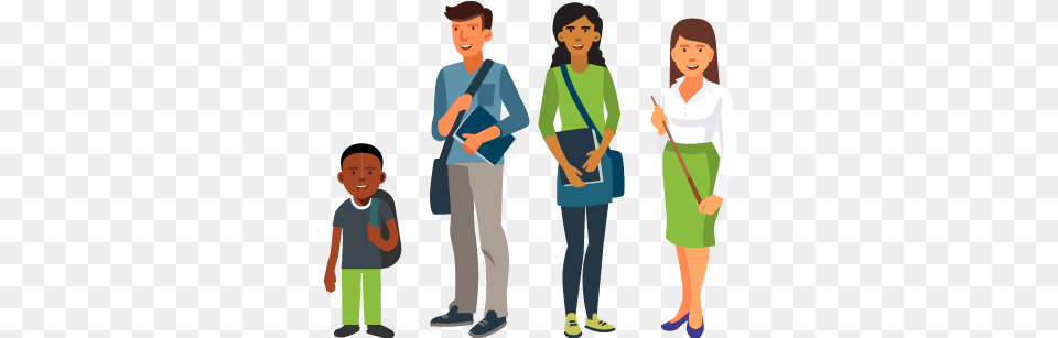 For Individual Teachers Amp Students Students And Teachers, Walking, Sleeve, Clothing, Person Free Png Download