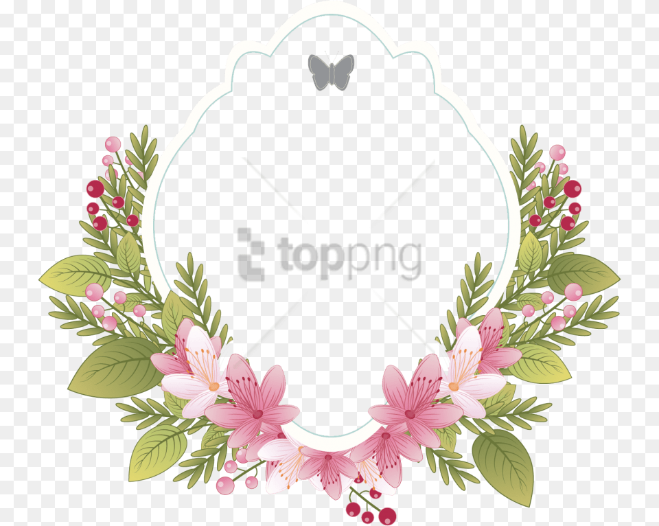 Frame Vintage Flower Image With Wedding Flower Frame, Art, Floral Design, Graphics, Pattern Free Transparent Png