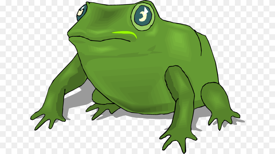 Frog Clipart Large Frog Clip Art, Green, Amphibian, Animal, Wildlife Free Transparent Png
