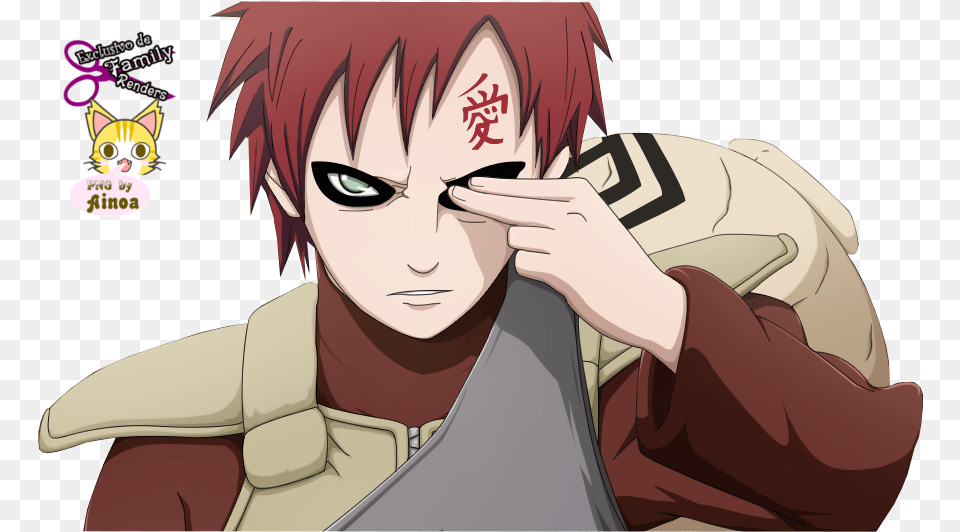 Gaara Transparent Download Gaara Shippuden, Book, Comics, Publication, Adult Free Png