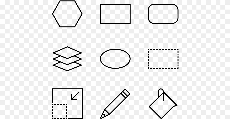 Free Geometric Shapes Geometric Shapes Icons, Gray Png Image