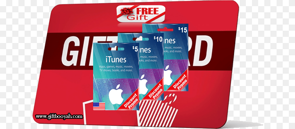 Gift Card Itunes Gift Booyah, Text, First Aid, Business Card, Paper Free Transparent Png