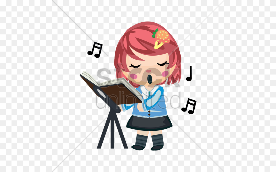 Free Girl Singing Song Vector, Person, Photography, Reading, Baby Png Image