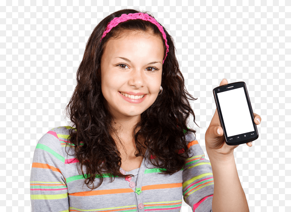Girl With Mobile Phone Images Transparent Girl With Mobile, Electronics, Photography, Person, Mobile Phone Free Png Download