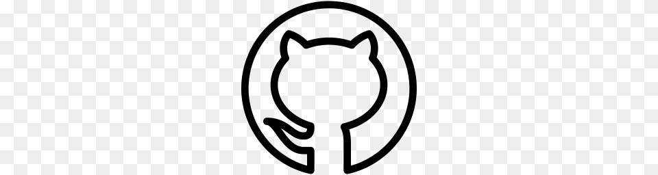 Free Github Icon Download Formats, Gray Png Image