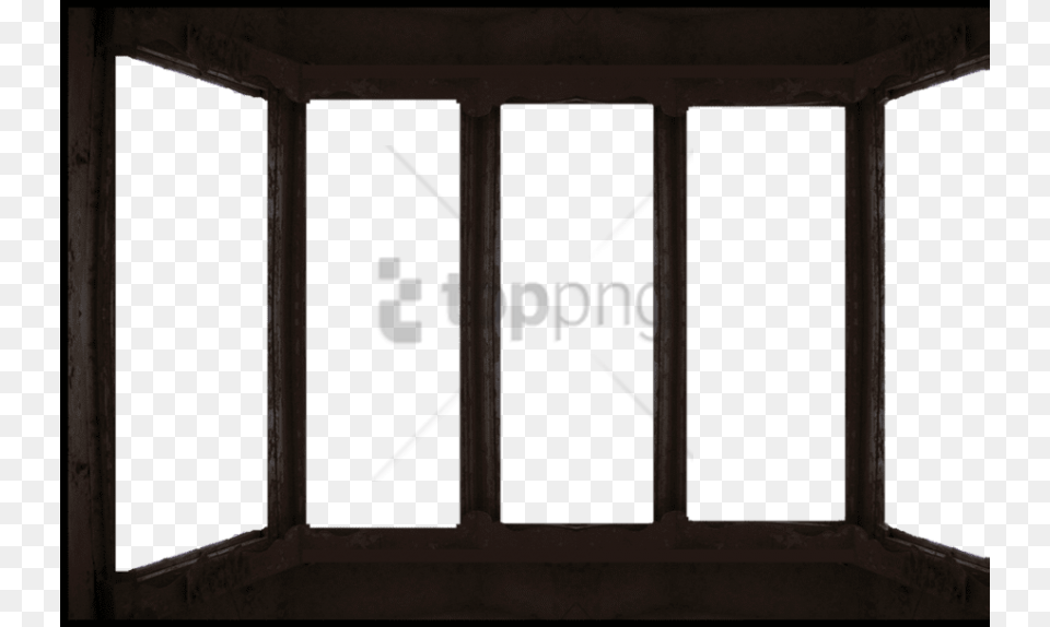 Glass Frame Transparent Image With Black Window Transparent Background, Architecture, Building, Outdoors, Shelter Free Png Download