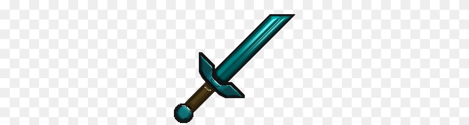 Glossy Diamond Sword Texture Hypixel, Weapon, Blade, Dagger, Knife Free Transparent Png