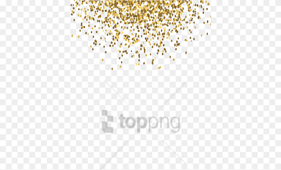 Gold Glitter Image With Transparent Glitter Effects, Paper, Confetti Free Png