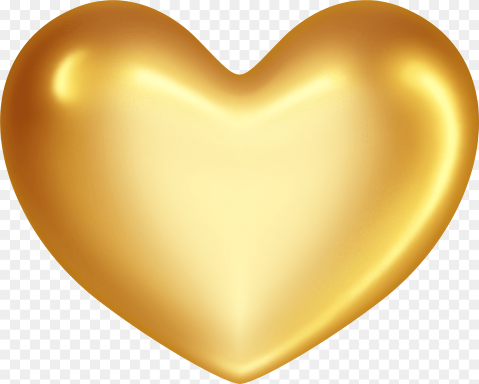 Free Gold Heart Heart Beige Png Image