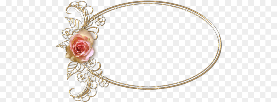Gold Oval Cliparts Clip Art Floral Oval Frame, Accessories, Jewelry, Necklace, Flower Free Png Download