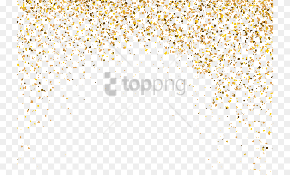 Gold Particles With Gold Dust Background, Paper, Confetti Free Transparent Png