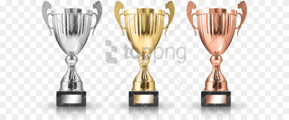 Gold Silver Bronze Trophy With Gold And Silver Trophy, Festival, Hanukkah Menorah Free Png