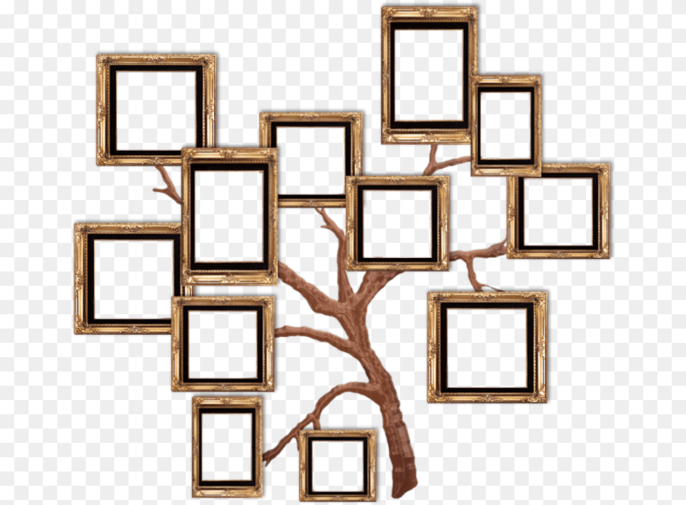 Golden Frame Collage Photo Frame Design, Art, Wood, Art Gallery, Person Free Transparent Png